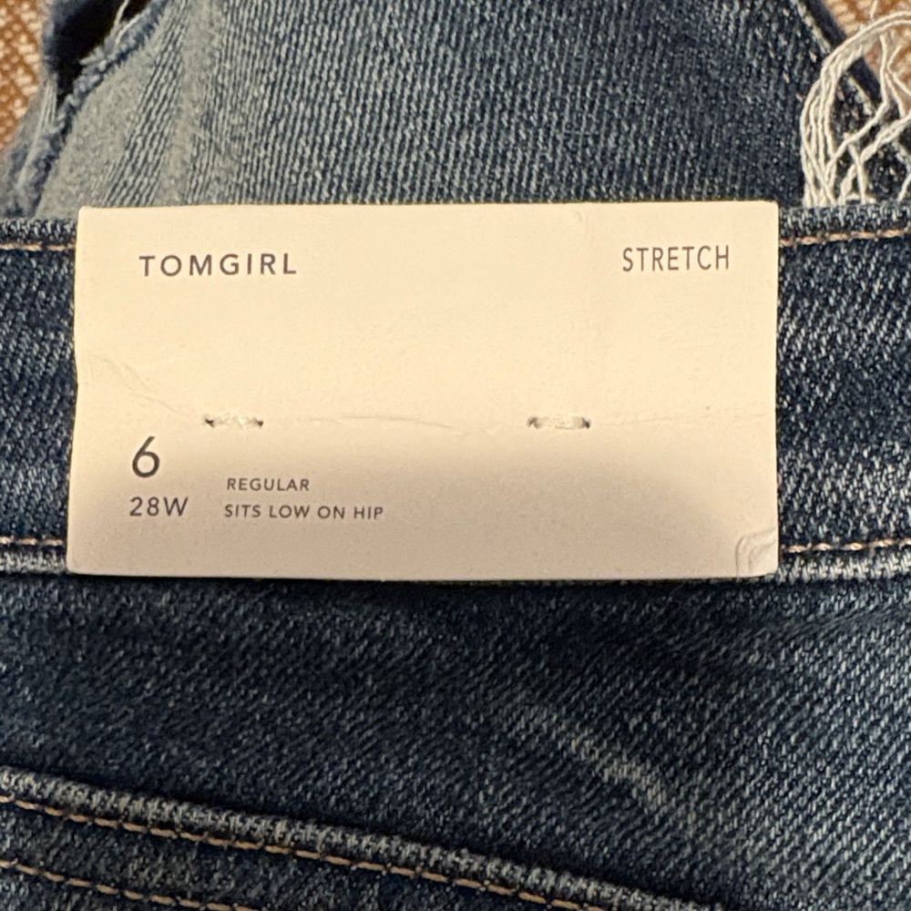 American Eagle Outfitters Dark Blue Distressed Jeans - Picture 4 of 6